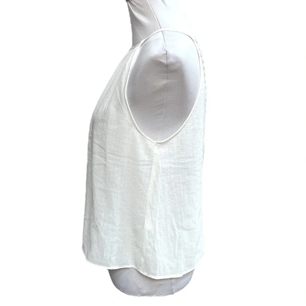 Zara Floral Lace Back Tank Top White Size XSmall - Picture 5 of 10